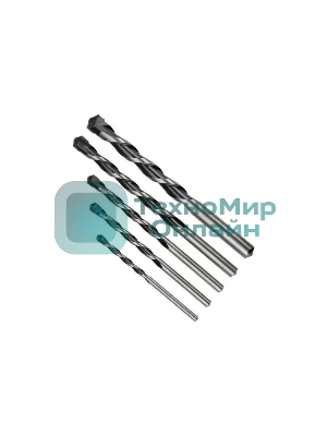 Набор сверл по бетону PATRIOT, 5 шт: 4x75 мм, 5x85мм, 6x100 мм, 8x120 мм, 10x120 мм, в боксе