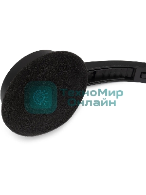 Гарнитура Oklick HS-M600 чёрный, проводная, 3.5 мм