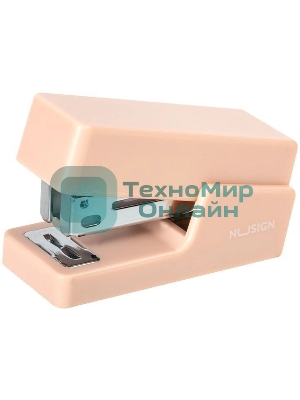 Степлер мини Deli ENS083PINK ENS083 Linfini N10 24/6 (15 листов) розовый 15 скоб, металл/пластик блистер