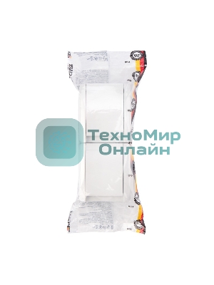 Блок вертикальный 2 розетки Kranz INDUSTRIAL IP54 с заземлением, о/у, белый