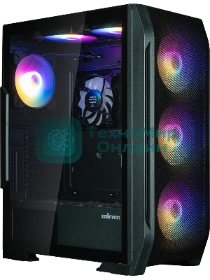 Компьютерный корпус ZALMAN N7 PLUS V2, ATX, черный, WINDOW, 1xCombo (3.5” or 2.5”), 1 x 3.5”, 3 x 2.5”, 2xUSB2.0, 1xUSB3.0, FRONT 3x120мм RGB, REAR 1x120мм RGB, TOP 2x120мм RGB, SIDE 1x120мм