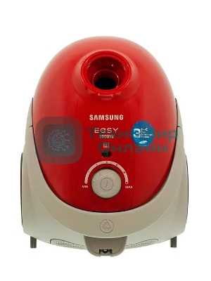 Пылесос Samsung VCC5251V3R 1800Вт, красный 410/1800 Вт, уборка сухая, пылесборник мешок, контейнер 2л