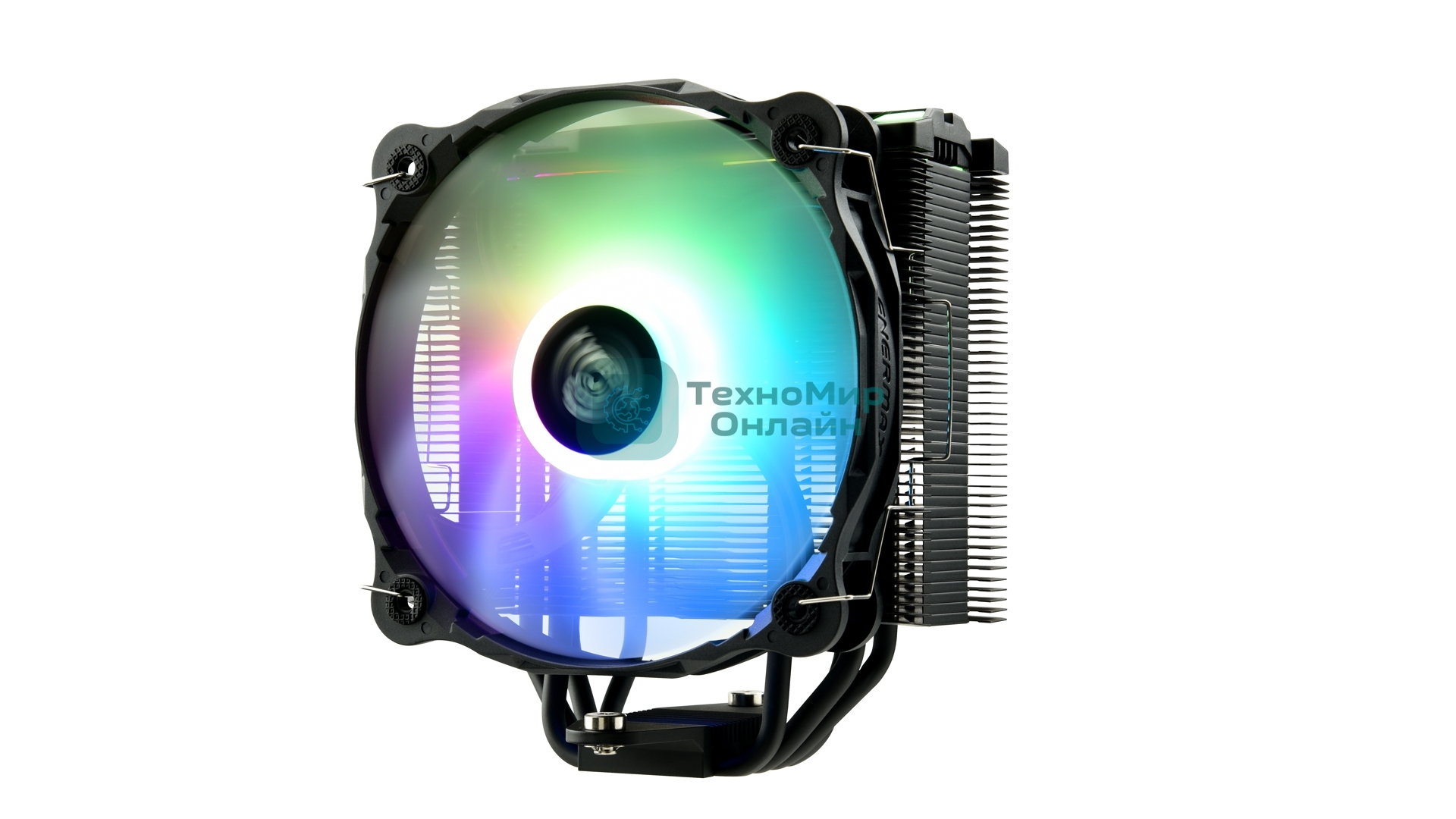 Кулер для процессора Enermax F40 ARGb Edition черный, 140 мм, алюминий/медь, 1200 об/мин, 23 дБ, 4 pin, 200 Вт, 158 мм