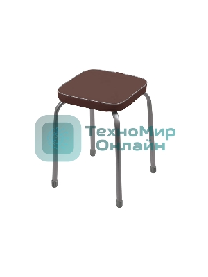 Табурет НИКА Фабрик-3 ТФ03/К коричневый,квадрат,32х32 см