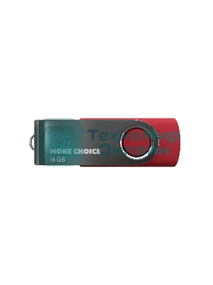Флешка USB More Choice MF16-4 Red (4610196407574), 16Gb, USB 2.0, R/W 15/6, красный