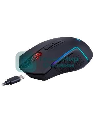Комплект клавиатура+мышь Redragon S136 беспроводной, USB + Bluetooth, 8000 DPI, чёрный