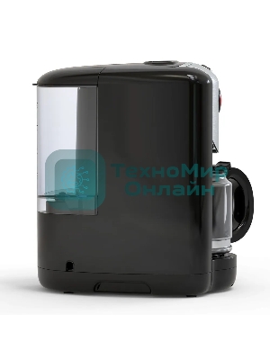 Кофеварка капельная со встроенной кофемолкой BQ CM1009 черный-стальной, исп. кофе - зерновой/молотый, 0.625 л, 700 Вт.