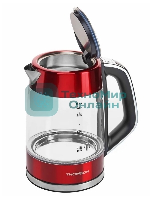 Чайник электрический Thomson K20ES-2001 GLASS 1.7L RED