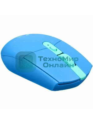 Мышь беспроводная Logitech G304 Lightspeed синий, 12000 dpi, радиоканал, USB, кнопки - 6