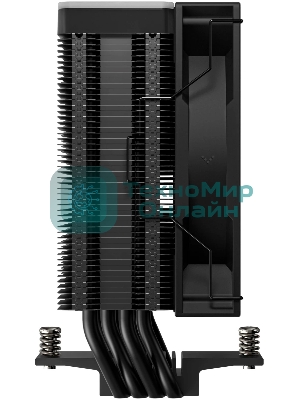 Кулер для процессора DEEPCOOL AG400 BK ARGb V2 черный 120мм алюминий+медь 2100rpm 31.6db 4-pin 220W 154мм
