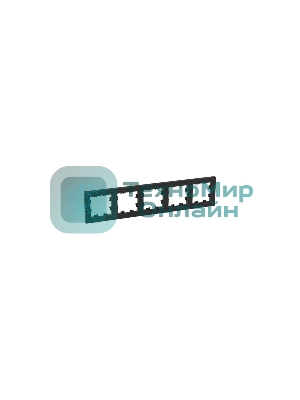 5 - местная рамка EKF Эпика UP1-FPB-05 чёрная, пластик