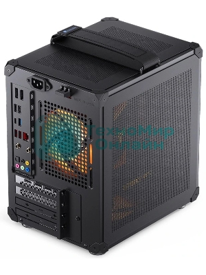 Компьютерный корпус JONSBO C6-ITX Black ITX без БП, боковая панель из закаленного стекла, mini-ITX, черный