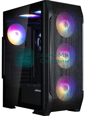 Компьютерный корпус ZALMAN N7 PLUS V2, ATX, черный, WINDOW, 1xCombo (3.5” or 2.5”), 1 x 3.5”, 3 x 2.5”, 2xUSB2.0, 1xUSB3.0, FRONT 3x120мм RGB, REAR 1x120мм RGB, TOP 2x120мм RGB, SIDE 1x120мм