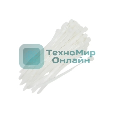 Хомут-стяжка кабельная нейлоновая Rexant 100x3,6 мм, белая, упаковка 100 шт.