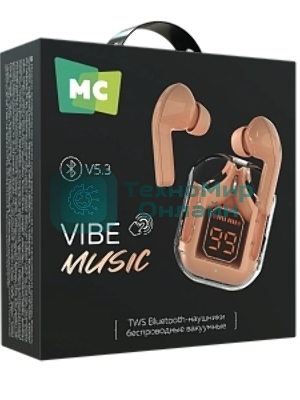 Беспроводные наушники MORE CHOICE (4620202552655) BW07 розовый