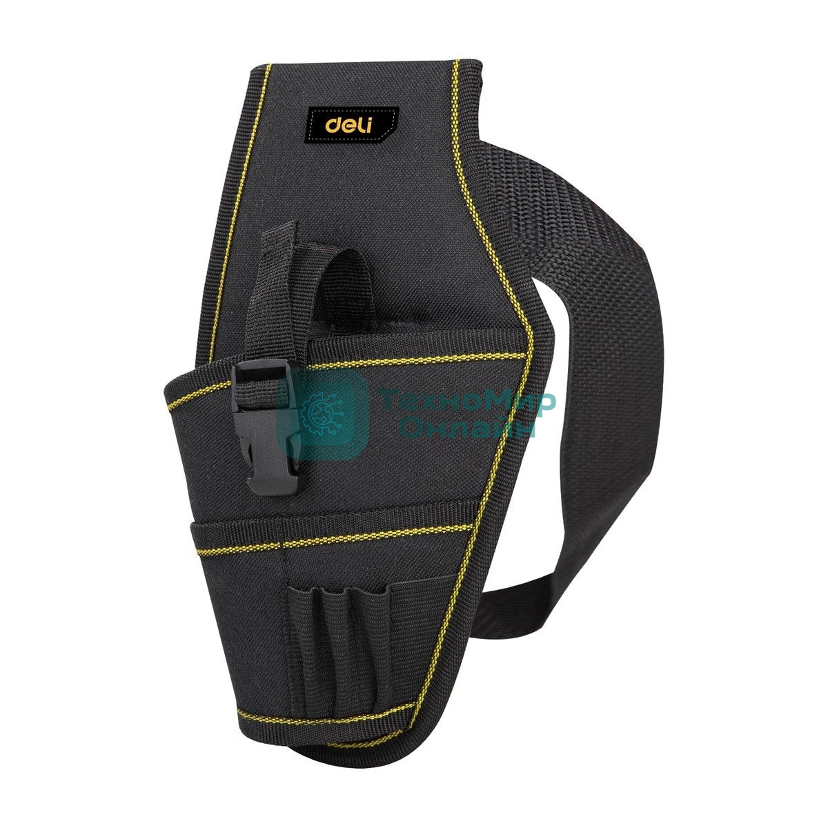 Поясная сумка-кобура монтажника Deli DL430004 260 x 150 мм, 4 кармана, ткань Оксфорд 600D