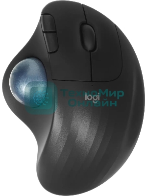 Трекбол Logitech M575S черный оптическая 2000dpi беспров. BT/Radio USB2.0 (910-007035)