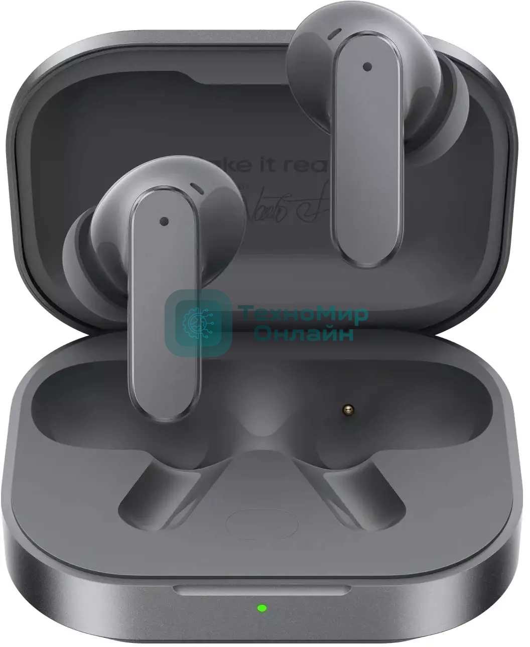 Наушники TWS Realme Buds Air 8 темно-серый, внутриканальные, Bluetooth, активное шумоподавление, до 10 ч