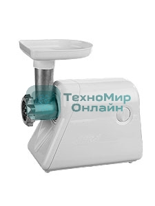 Мясорубка электрическая Ротор Дива ЭМШ 35/300-1 белый, 1500 Вт, 0.58 кг/мин, защита от перегрузки, насадки - 1