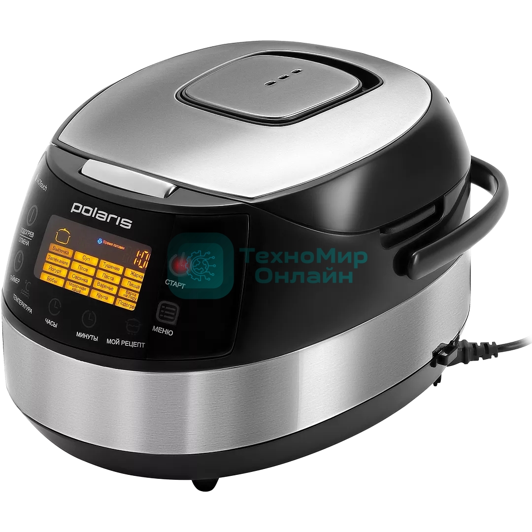 Мультиварка Polaris PMC 0517 AD черный, 5л, 860Вт, 16 программ, электронное управление