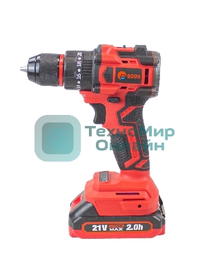 Дрель-шуруповерт Edon UAD-21PBL, 21 В, 2 Ач, 40 Нм, бесщеточный