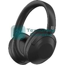 Беспроводные/проводные наушники Defender FreeMotion B490 черный, накладные, Bluetooth + проводной, складная конструкция, микрофон, до 14 ч