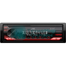 Автомагнитола JVC KD-X182BT, 1 DIN, Bluetooth, USB Type-A, AUX, съёмная панель