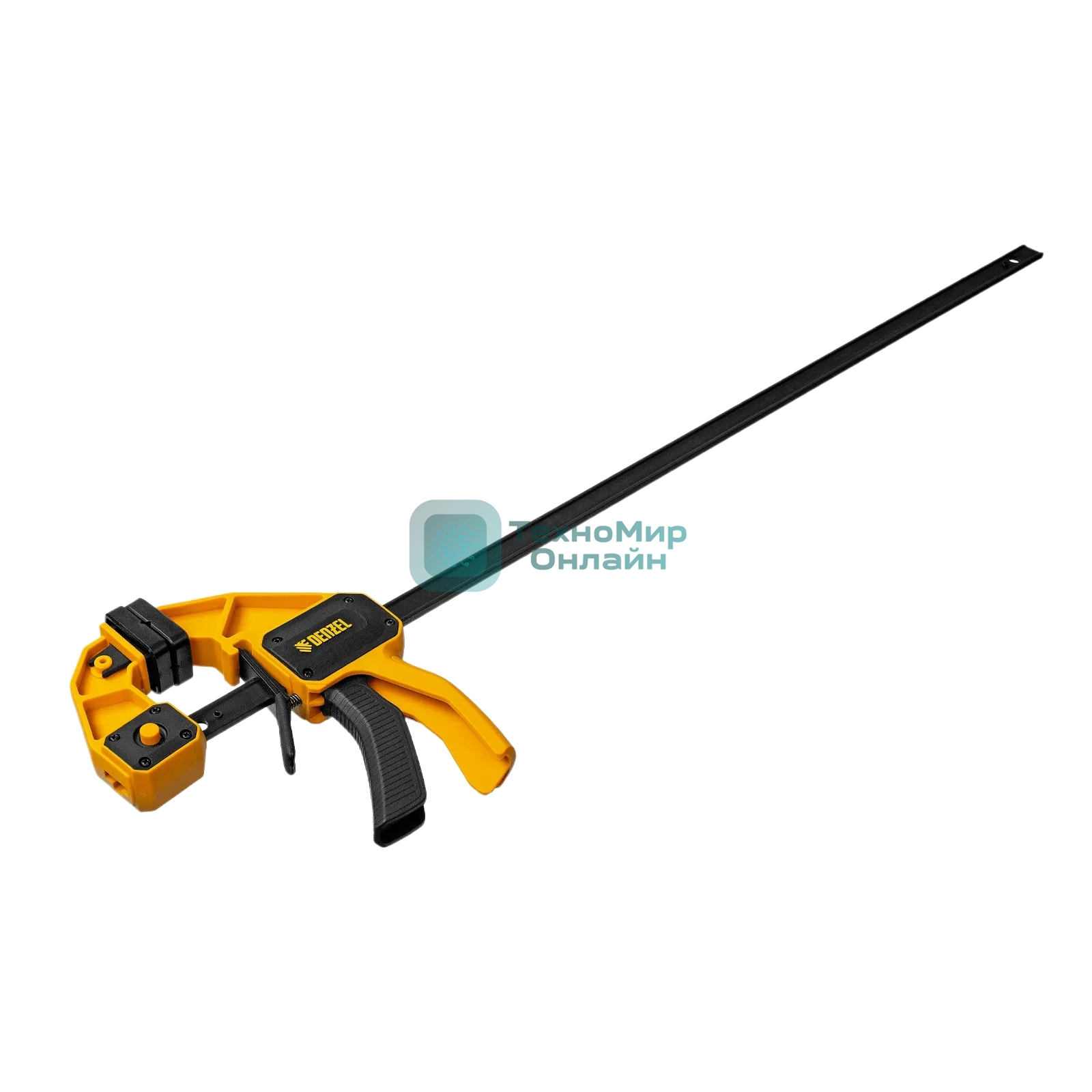 Струбцина Denzel F-образная, быстрозажимная, 600 х 80 мм, усиленный нейлоновый корпус