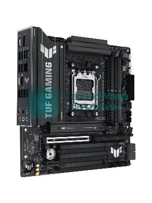 Материнская плата ASUS TUF Gaming B850M-Plus, AM5, AMD B850, 4xDDR5, 4xSATA, 3xM.2, 1xPCIe 5.0 x16, 1xPCIe 4.0 x4, 1xPCIe x1, 1xDP, 1xHDMI, 1x2.5Gb LAN, 4xUSB 2.0, 4xUSB 3.2 Gen 1, 3xUSB 3.2 Gen 2, 1xUSB-C, 3x3.5 мм, 7.1, mATX