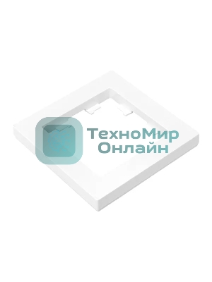 Рамка Эпика 1-местная, белая, пластик
