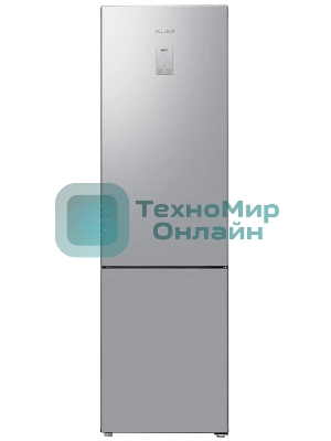 Холодильник Samsung RB37A5411SA графит двухкамерный 269/98л морозилка снизу, No Frost