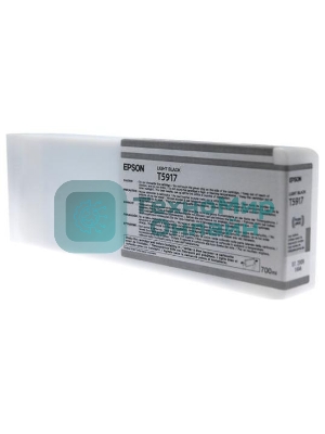 Картридж струйный Epson T5917 (C13T591700) серый (700 мл.) для Stylus 11880