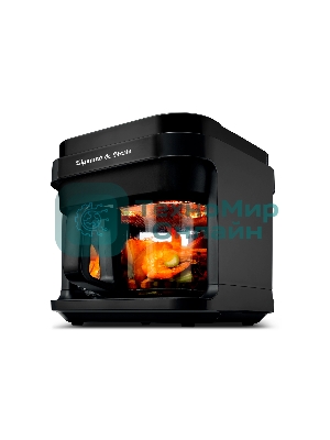 Аэрофритюрница Zigmund & Shtain ZAF-902 черный, 1400 Вт, 5.5 л, сенсор, 8 программ