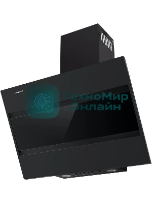 Вытяжка каминная Maunfeld Bridge 60 нержавеющая сталь/черное стекло, 60 см, 850 куб. м/ч, 51 дБ