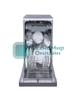 Посудомоечная машина Бирюса DWF-410/5 M, серый, 44.8 см, 10 компл., 49 дБ, класс A++