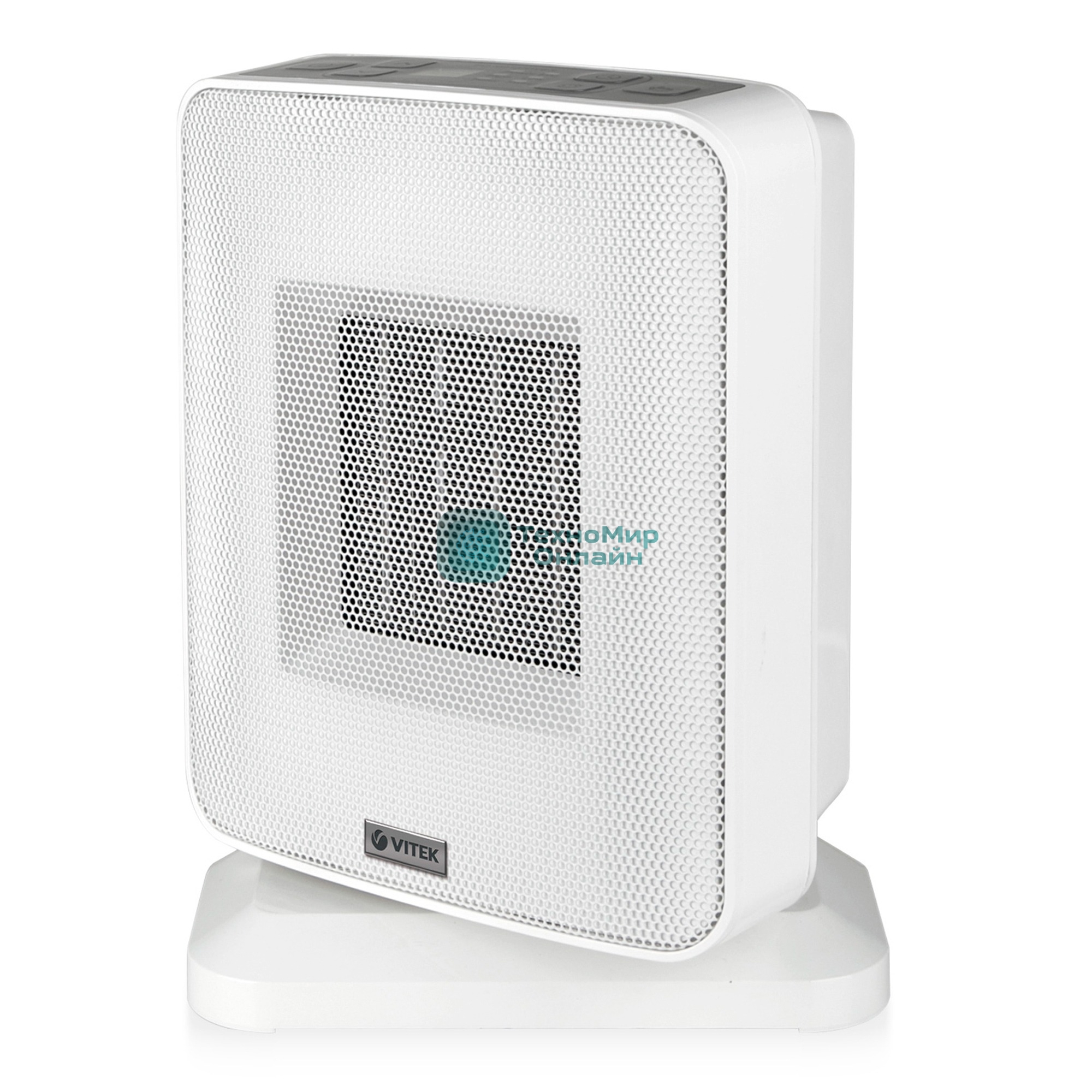 Тепловентилятор Vitek VT-2066 серый, 1500 Вт, 20 м2, термостат, дисплей