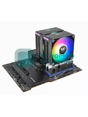 Устройство охлаждения (кулер) Thermaltake Astria 600 ARGB Soc-AM5/AM4/1151/1200/1700 черный 4-pin 26.8dB Al 265W Ret (CL-P121-CA12SW-A)