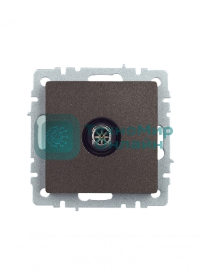 Розетка телевизионная оконечная IEK BRITE РТВ11-0-БрТБ темная бронза