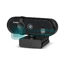 Веб-камера ExeGate Stream HD-4000 3840x2160, 30 кадр/с, USB Type-A, микрофон (2 шт, шумоподавление), шторка приватности, автоматическая фокусировка, универсальное крепление, штатив в комплекте