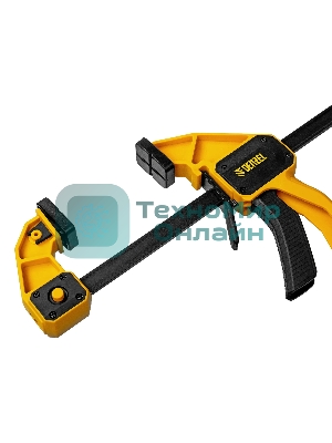 Струбцина Denzel F-образная, быстрозажимная, 600 х 80 мм, усиленный нейлоновый корпус