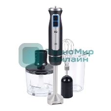 Блендер погружной BQ HB1233SS Black-Steel. Измельчитель, миксер, блендер, Мощность 1400 Вт