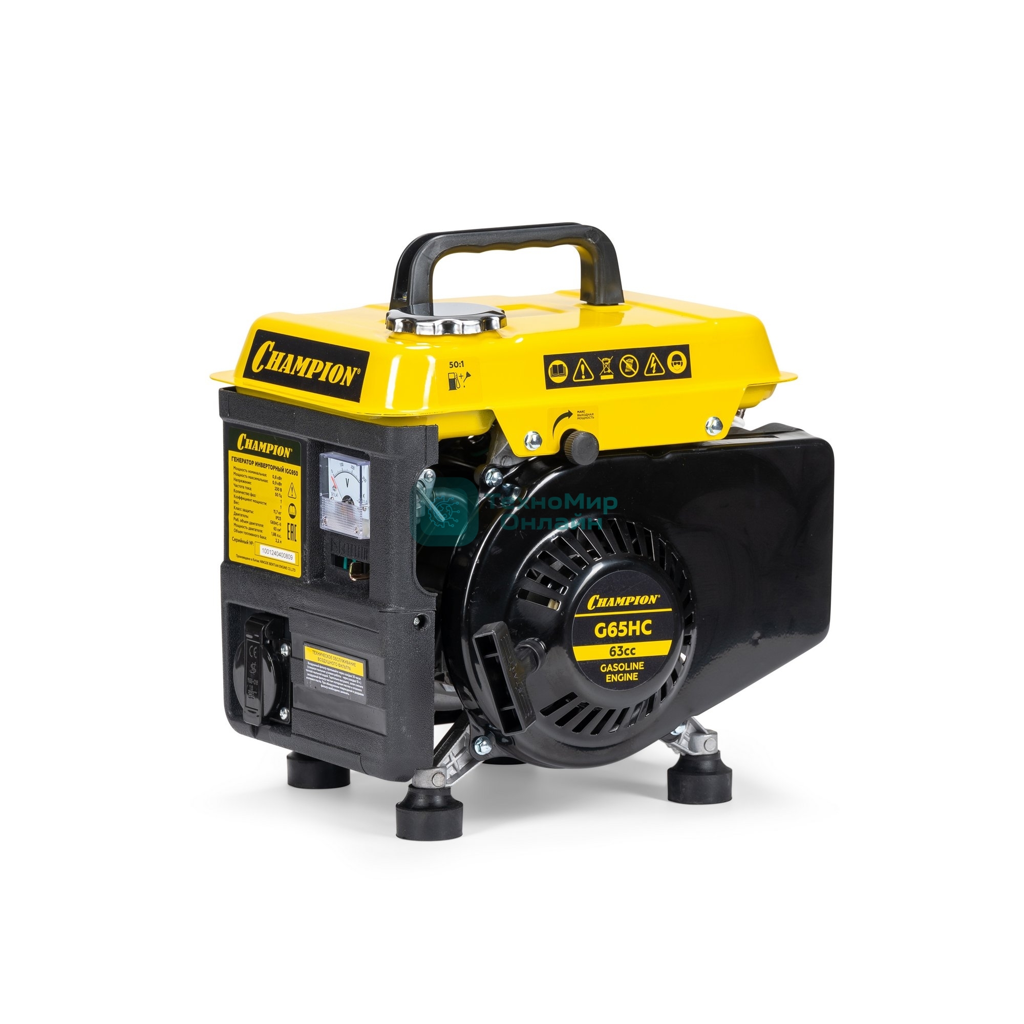 Генератор Champion PNIGG950 0.9кВт