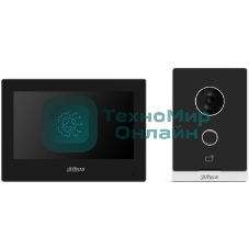 Комплект домофона Dahua DHI-KTW04 черный