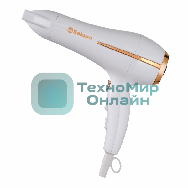 Фен SAKURA SA-4052W белый, 2400 Вт