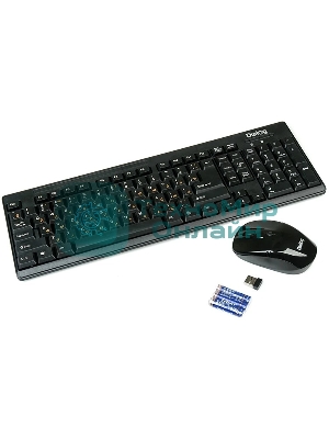 Комплект клавиатура+мышь Dialog KMROP-4010U беспроводной, USB, 1600 DPI, чёрный