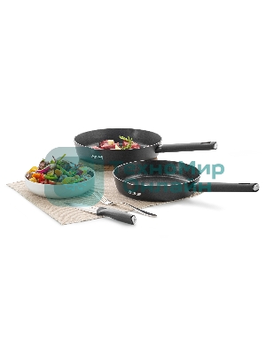 Сковорода Rondell Trumpf RDA-1343 круглая 26 см покрытие: Xylan Plus ручка несъемная (без крышки) черный