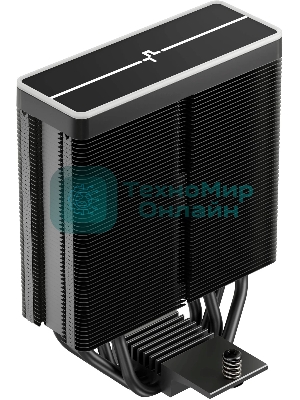 Кулер для процессора DEEPCOOL AG400 BK ARGb V2 черный 120мм алюминий+медь 2100rpm 31.6db 4-pin 220W 154мм