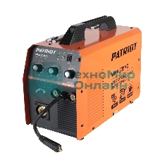 Полуавтомат сварочный инверторный PATRIOT WMA 205MQ MIG/MAG/MMA, полуавтоматическая сварка в среде газа (MIG/MAG) стальной и флюсовой проволокой 0.6/0.8 мм, сварка электродом (MMA) до 4мм, сварочный ток в режиме MIG: 40-200А; сварочный ток в режиме MMA: 40-200А; ПВ при макс. токе: 60%