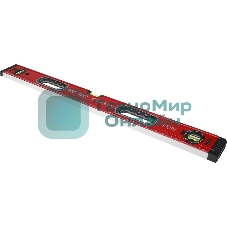 Уровень RGK U4080 пузырьковый 3глаз. магнит. красный