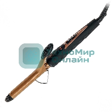 Щипцы для завивки волос DELTA LUX DL-0630 черный/бронзовый, 19 мм, 180 °C, 1 режим